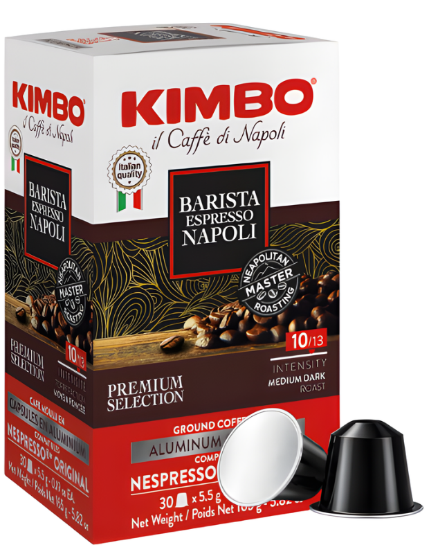Kimbo Napoli Nespresso®-compatible aluminum capsule