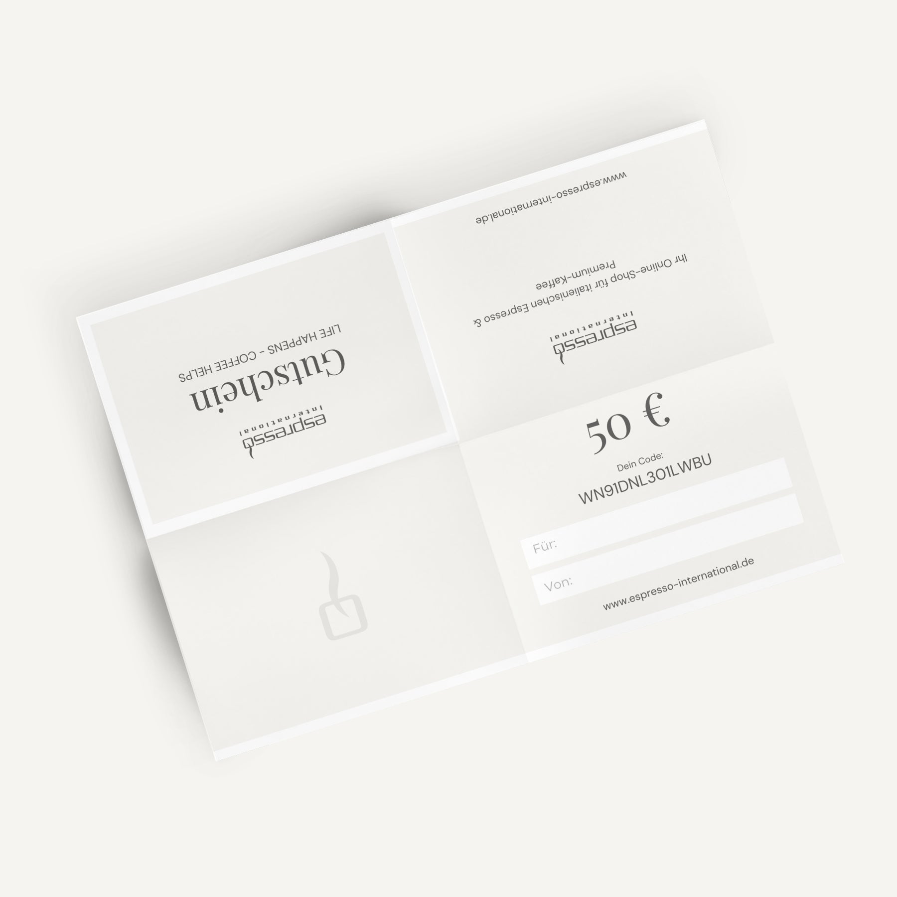 Gift Voucher Download – For True Coffee Lovers