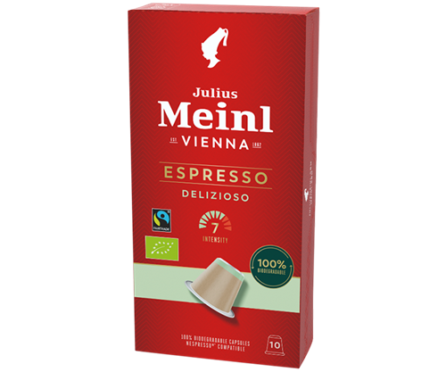 Julius Meinl Delizioso - BIO Fairtrade Nespresso®*-kompatible Kapseln