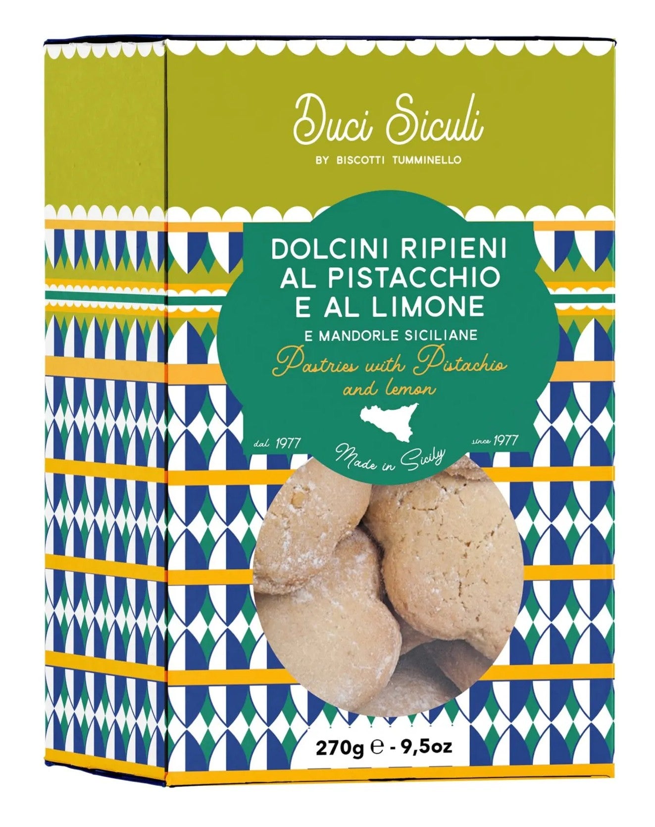 Tumminello biscuits with pistachios and Lemon