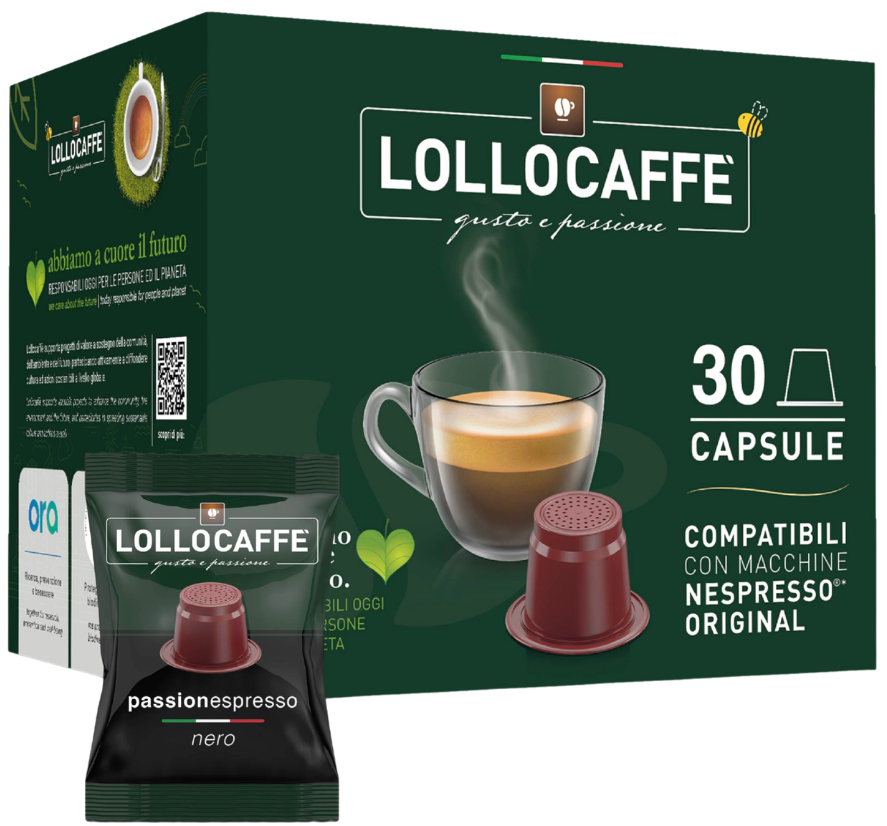 Lollo Caffè NERO Nespresso®* compatible capsules