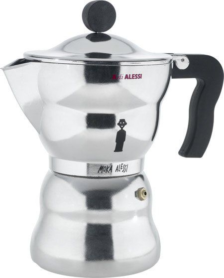 Alessi Moka Herdkanne fuer 6 Tassen