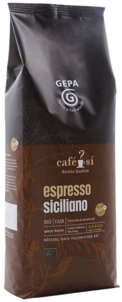 Gepa Cafe Si Espresso Siciliano 1000g Bohne