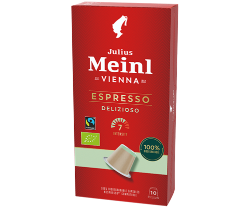 Julius Meinl Nespresso Kapseln Delizioso BIO Fairtrade