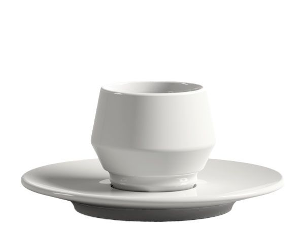 Set of 4 white espresso cups (Collection: Maniko) - Club House