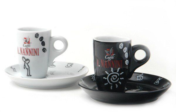 Nannini Espresso Cup Black and White