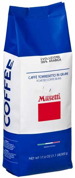 コーヒー 2kg(500gx4) Musetti EVOLUZIONE PARADISO Musetti Espresso Evoluzione » With only 1.1% caffeine content