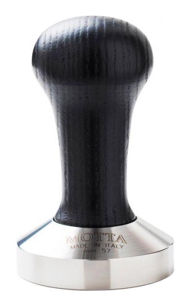 Motta Tamper stainless steel with black wooden handle 57mm