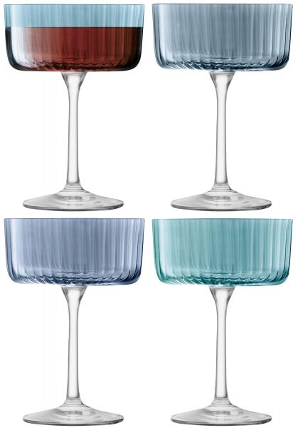Set of 4 champagne glasses / Sapphire - LSA