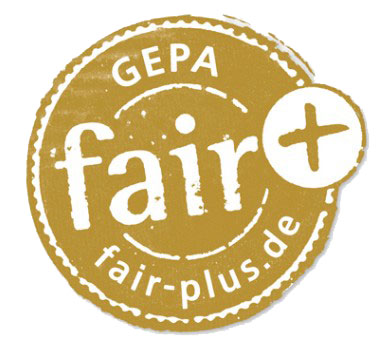 The GEPA Fair Trade Seal Fairtrade Plus of Gepa