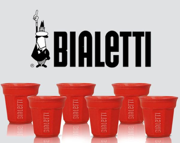 Bialetti Cups Red 6 pack