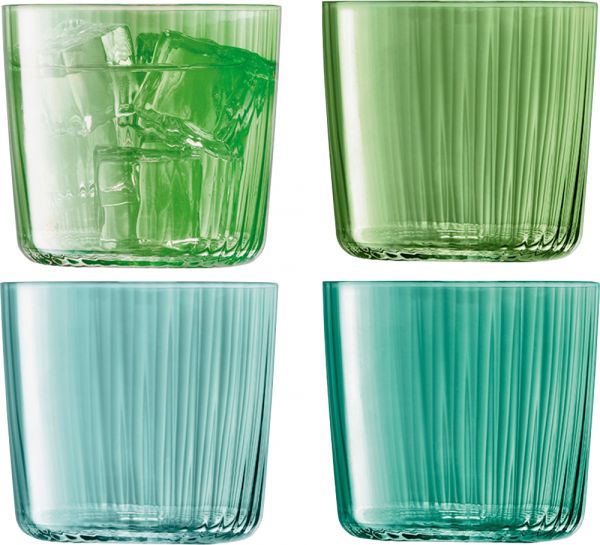 Set of 4 Gems / Jade glasses - LSA